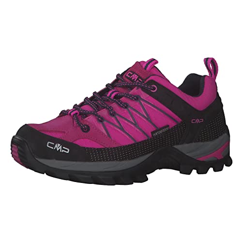 CMP Damen Rigel Low WMN Shoe WP Trekking-Schuhe, PINK Fluo-B.Blue, 39 EU von CMP