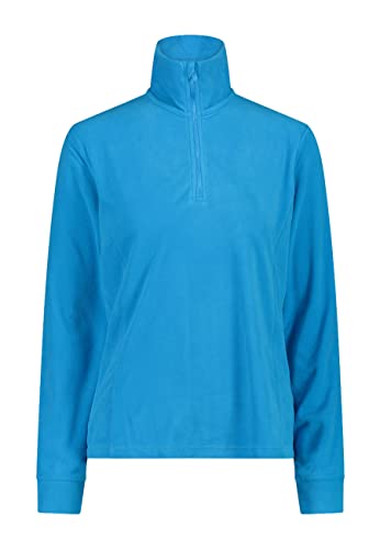 CMP Damen Sweat Fleecerolli Half Zip 3G27836 50 hellblau von CMP