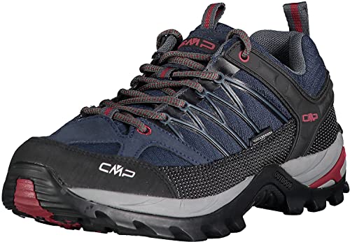 CMP Herren Rigel Low Shoe WP Trekking-& Wanderhalbschuhe, Asphalt Syrah, 43 EU von CMP