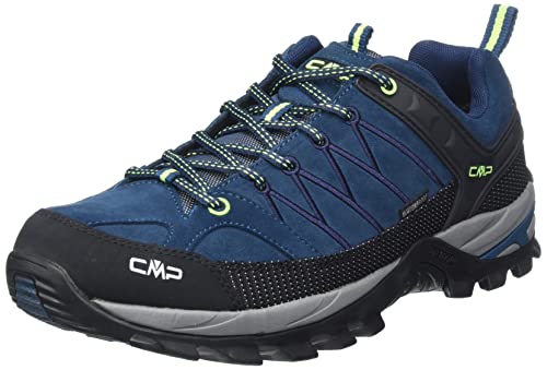 CMP Herren Rigel Low Shoes Wp Trekking-Schuhe, Blue Ink Yellow Fluo, 41 EU von CMP