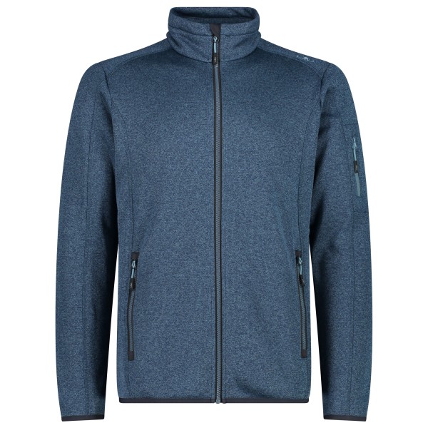 CMP - Jacket Knitted + Mesh - Fleecejacke Gr 50 blau von CMP