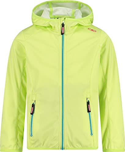 CMP Mädchen Fixed Hood Softshelljacke, Citric, 176 von CMP