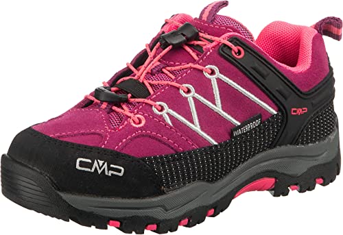 CMP Jungen Kids Rigel Low Trekking Shoes Wp Boty, Berry Pink Fluo, 35 EU von CMP