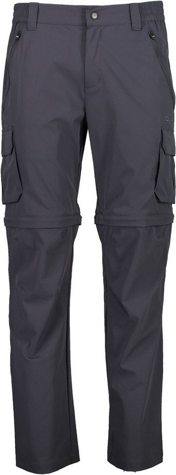 CMP Trainingshose MAN ZIP OFF PANT U423 ANTRACITE von CMP