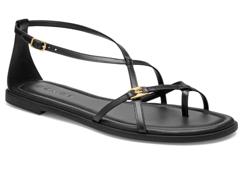 Coach Damen Jenni Sandalen Slipper, Schwarz, 38.5 EU von COACH