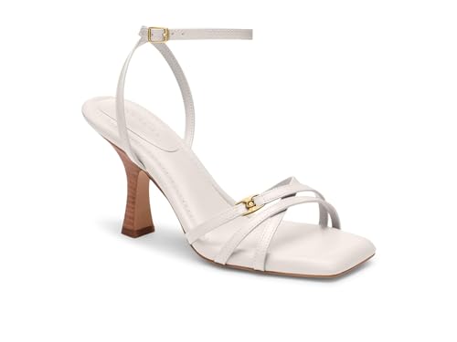 Coach Damen Kelsey Leather Sandal, Kreide, 43 EU von COACH