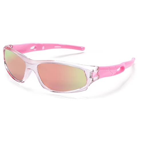 COASION Sonnenbrille Kinder Polarisiert Sportbrille für 4–12 Jahren Jungen MäDchen Fahrradbrille UV400 Schutz COASION Sonnenbrille Kinder Polarisiert Sportbrille für 4–12 Jahren Jungen MäDchen Fahrradbrille UV400 Schutz von COASION
