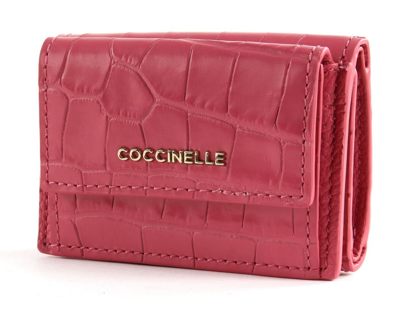 COCCINELLE Geldbörse Metallic Croco Shiny Soft von COCCINELLE