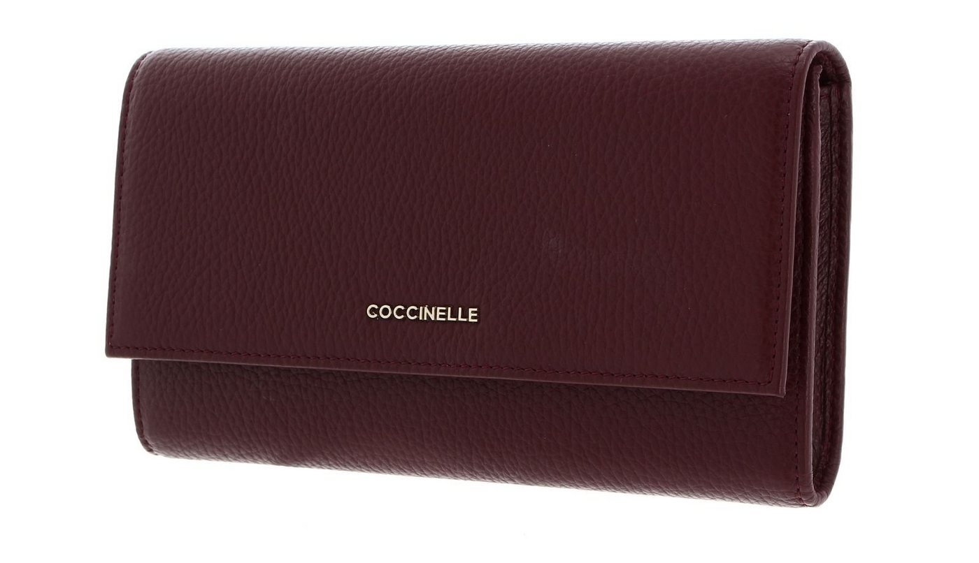 COCCINELLE Geldbörse Metallic Soft, aus echtem Rindsleder von COCCINELLE