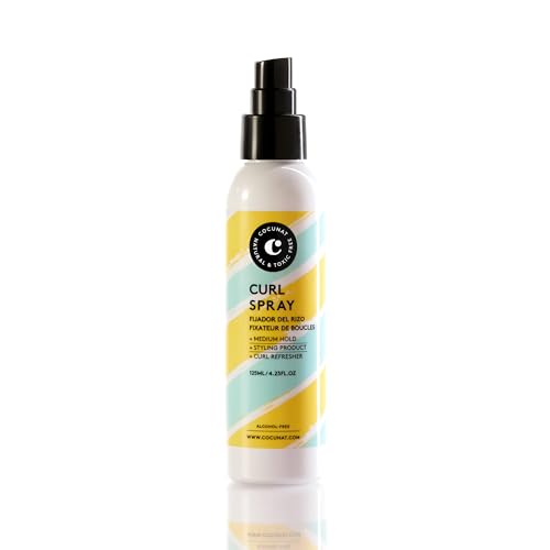 COCUNAT - Curl Spray - Lockenfixierung - mittlerer Halt ohne Lockenfrizz - flexible Locken - Curly-Methode - Silikon- und Alkoholfrei - Curly Girl Methode - 125 ml von COCUNAT