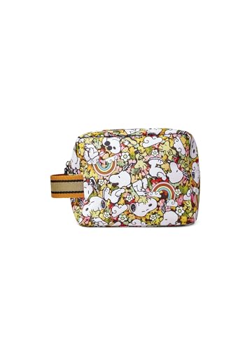 CODELLO Damen Peanuts™ Kosmetiktasche aus recyceltem Polyester mit Snoopy & Co. von CODELLO