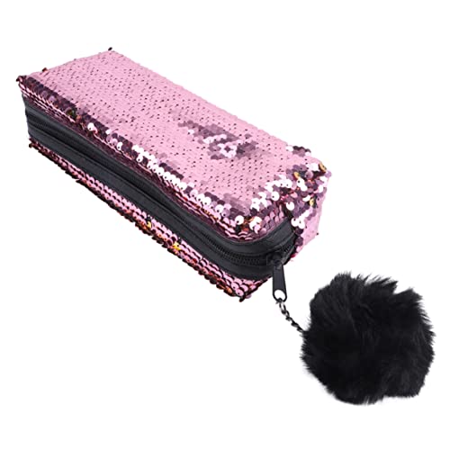 COHEALI 1stk Federmäppchenpaillettenfedermäppchenmakeuppencilcase Federmäppchen Aus Pailletten Glitzerbeutel Mit Reißverschluss Glitzernde Schreibwarentasche Polyester Student Blitz von COHEALI