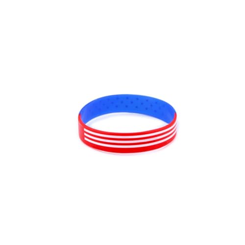 COHEALI 15St Sporthandringe aus Silikon Rot-weiß-blaue Silikonarmbänder Patriotische Silikonarmbänder Silikon Sport uhrenarmbänder Silikonarmband Mädchenarmband Europäische Mode Schmuck von COHEALI