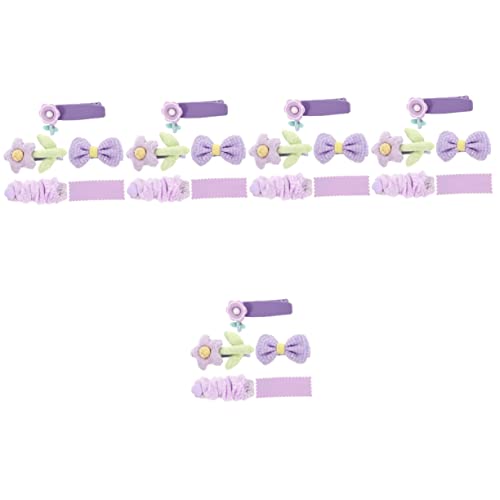 COHEALI 25 Stück Tüll-Schmetterlings-Haarspange Lila Haarspange Lila Blumen-Haarspange Blumen-Kopfbedeckung Mädchen-Haar-Accessoire Cartoon-Haarspange Mädchen-Haarspange von COHEALI