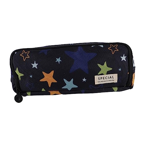 COHEALI Multifunktionale Tragbare Make-Up-Tasche Für Mädchen Stationäres Stiftetui Mit Reißverschluss Bleistiftbeutel Cartoon-Polyester Für Frauen Stifte-Organizer von COHEALI