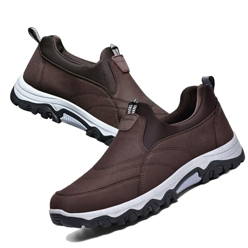 COITROZR Orthopädische Schuhe rutschfeste Wanderschuhe Sportschuhe for Herren Bequeme und Schuhe Freizeitschuhe for Herren (Color : Brown, Size : 42 EU) von COITROZR