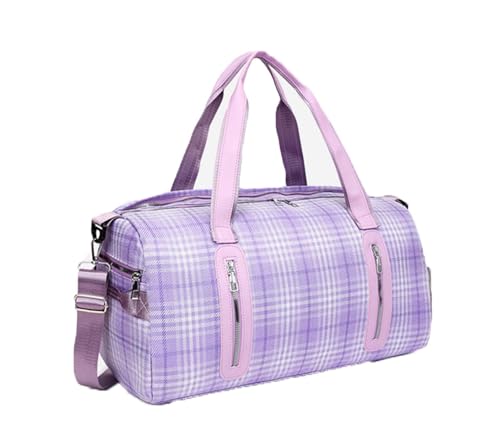 COLseller Faltbare Reisetasche für Herren & Damen Reisetasche Sporttasche Wasserabweisende Weekender Gym Travel Bag Handgepäck Tasche Trainingstasche für Damen Herren,Purple von COLseller