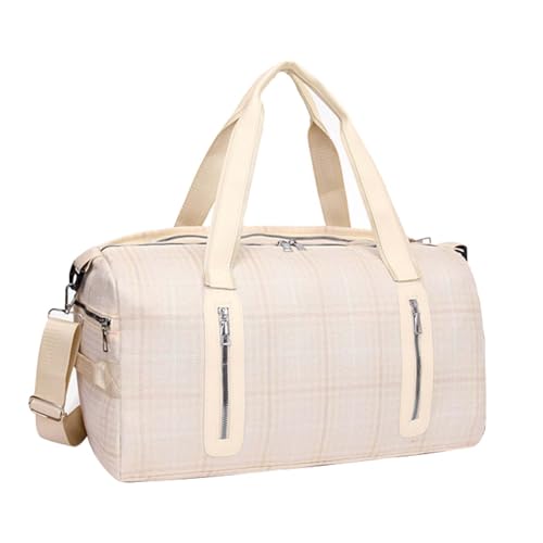 COLseller Faltbare Reisetasche für Herren & Damen Reisetasche Sporttasche Wasserabweisende Weekender Gym Travel Bag Handgepäck Tasche Trainingstasche für Damen Herren,White von COLseller