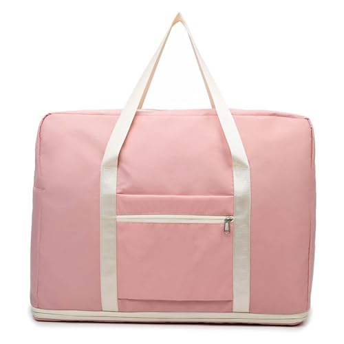 COLseller Reisetasche Damen Sport Duffel Bag Damen Reisetaschen mit Schuhfach für Kurze Reisen, Airline, Krankenhaus, Strand,Pink von COLseller