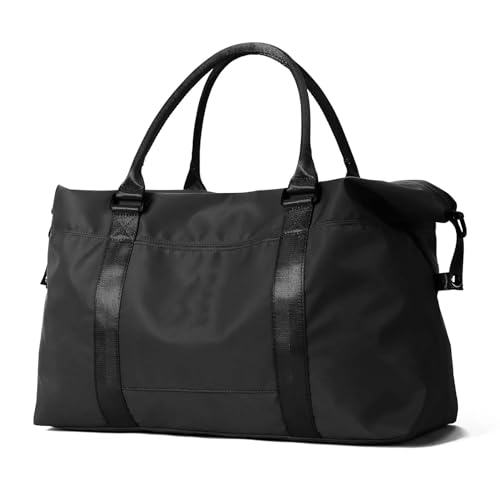 COLseller Reisetasche Damen Sporttasche Damen Herren mit Schuhfach Übernachtungstasche Weekender Herren für Reisen, Urlaub Übernachtung, Krankenhaus, Camping,Black von COLseller