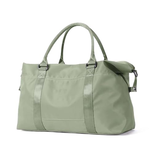 COLseller Reisetasche Damen Sporttasche Damen Herren mit Schuhfach Übernachtungstasche Weekender Herren für Reisen, Urlaub Übernachtung, Krankenhaus, Camping,Green 2 von COLseller