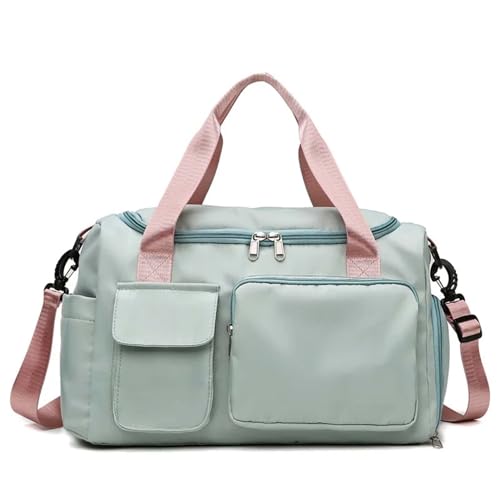 COLseller Reisetasche Damen Weekender Übernachtungstasche mit Schuhfach Gepäcktasche Große Wasserdicht Sporttasche für Herren Damen,Green von COLseller