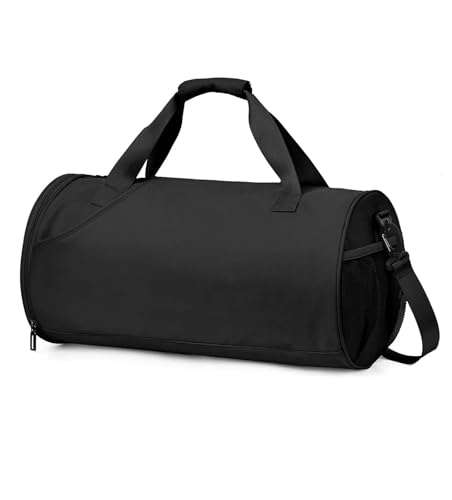 COLseller Reisetasche mit Schuhfach Damen Sporttasche Weekender Groß Handgepäck Tasche für Flugzeug für Reisen wasserdichte Tragetasche, Camping,Black von COLseller