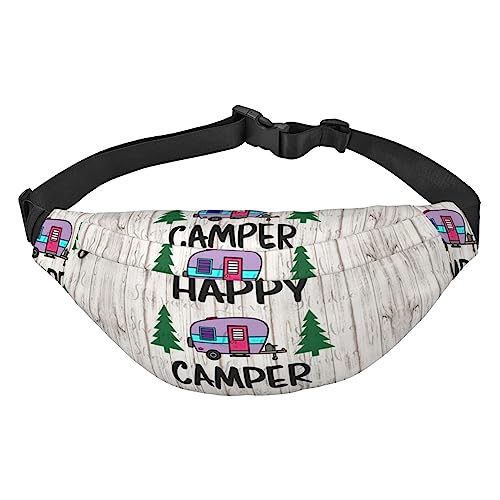 Jagd Fliegende Wilde Enten Reise Laufen Große Umhängetasche Herren Und Frauen Sport Taille Tasche Crossbody Tasche, Happy Camper, Einheitsgröße von COMAAM