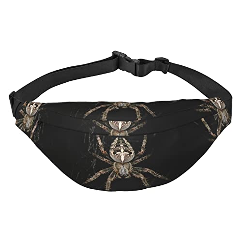 Nette Pommersche Reise Laufen Große Crossbody Tasche Männer Und Frauen Sport Taille Tasche Crossbody Tasche, Gruselige Spinne, Einheitsgröße von COMAAM