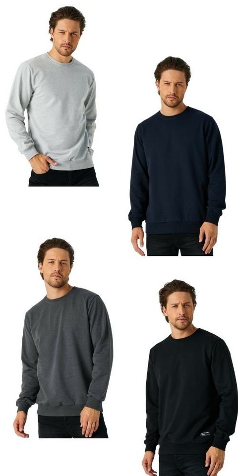 COMEOR Sweatshirt Herren Pullover bequeme Sweater (4-tlg) aus Baumwollmischung von COMEOR