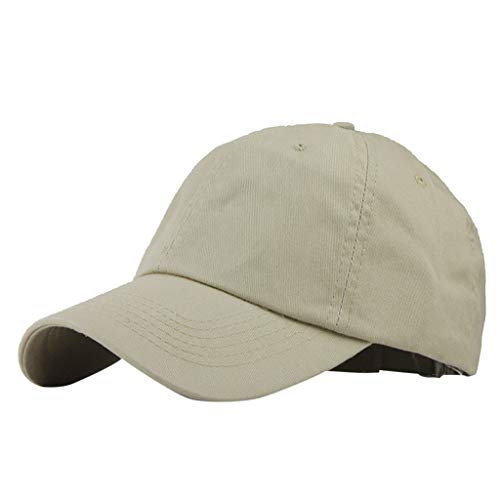 COMIOR Klassische Basecap Sommer Unisex Baumwolle Baseball Cap Reine Farben Atmungsaktive Baseboard Baseballmütze Verstellbar Outdoor Sonnenhut für Tennis Golf Reisen Freizeitsport von COMIOR