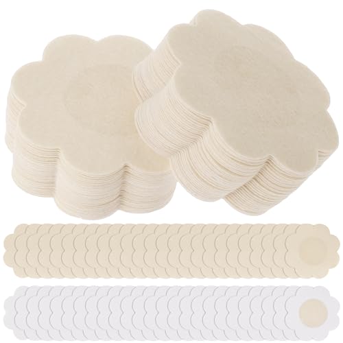 COMNICO 60 Stück Nippelabdeckungen, Einweg Selbstklebend Unsichtbare Brustpasties Natürliche Nippelpads Nipple Cover Klebriges BH-Pad für Frauen (Beige) von COMNICO