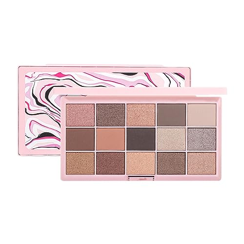 Hochpigmentierte Farbtöne, Verblendbarer, glänzender, natürlich aussehender Lidschatten, Make-up-Zubehör, Party-Satge für Zuhause, Arbeit, Einkaufen, Treffen, Verabredungen, Reisen Coobaa von COOBAA