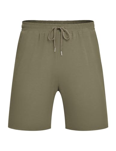 COOFANDY Herren Shorts Trainingshose Herren Kurz Laufshorts Herren Jogginghose Kurz Gym Shorts Armee Grün M von COOFANDY