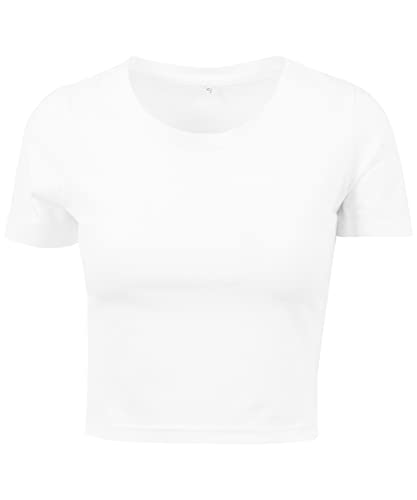 COOZO Damen Abgeschnitten T-Shirt - Weiss - M von COOZO