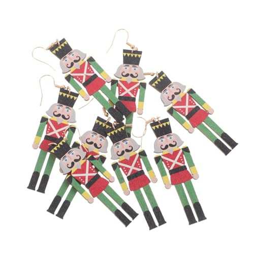 CORHAD 4 Paar Weihnachtsohrringe: -weihnachtsohrringe Aus Holz, Einzigartiger -soldat-ohrschmuck Für Den Weihnachtsbaum, Als Geschenkfüller CORHAD 4 Paar Weihnachtsohrringe: -weihnachtsohrringe Aus Holz, Einzigartiger -soldat-ohrschmuck Für Den Weihnachtsbaum, Als Geschenkfüller von CORHAD