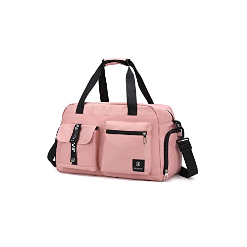 CORIOS Groß Sporttasche für Herren/Damen Reisetaschen Duffle Bag Oxford Schwimmtasche Fitnesstasche Weekender Übernachtung Tasche Kabinenreisetasche Trainingstasche Handgepäck mit Schuhfach Rosa von CORIOS