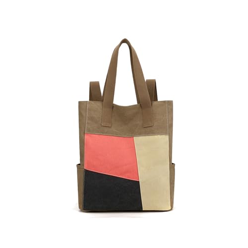 CORIOS Rucksack Casual Handtasche Multi-Color Schultertasche Große Kapazität Schultasche Multifunktionale Umhängetasche Vintage Tragetasche Tote Beutel Arbeit Büro Reise Schulranzen Kaffee CORIOS Rucksack Casual Handtasche Multi-Color Schultertasche Große Kapazität Schultasche Multifunktionale Umhängetasche Vintage Tragetasche Tote Beutel Arbeit Büro Reise Schulranzen Kaffee von CORIOS