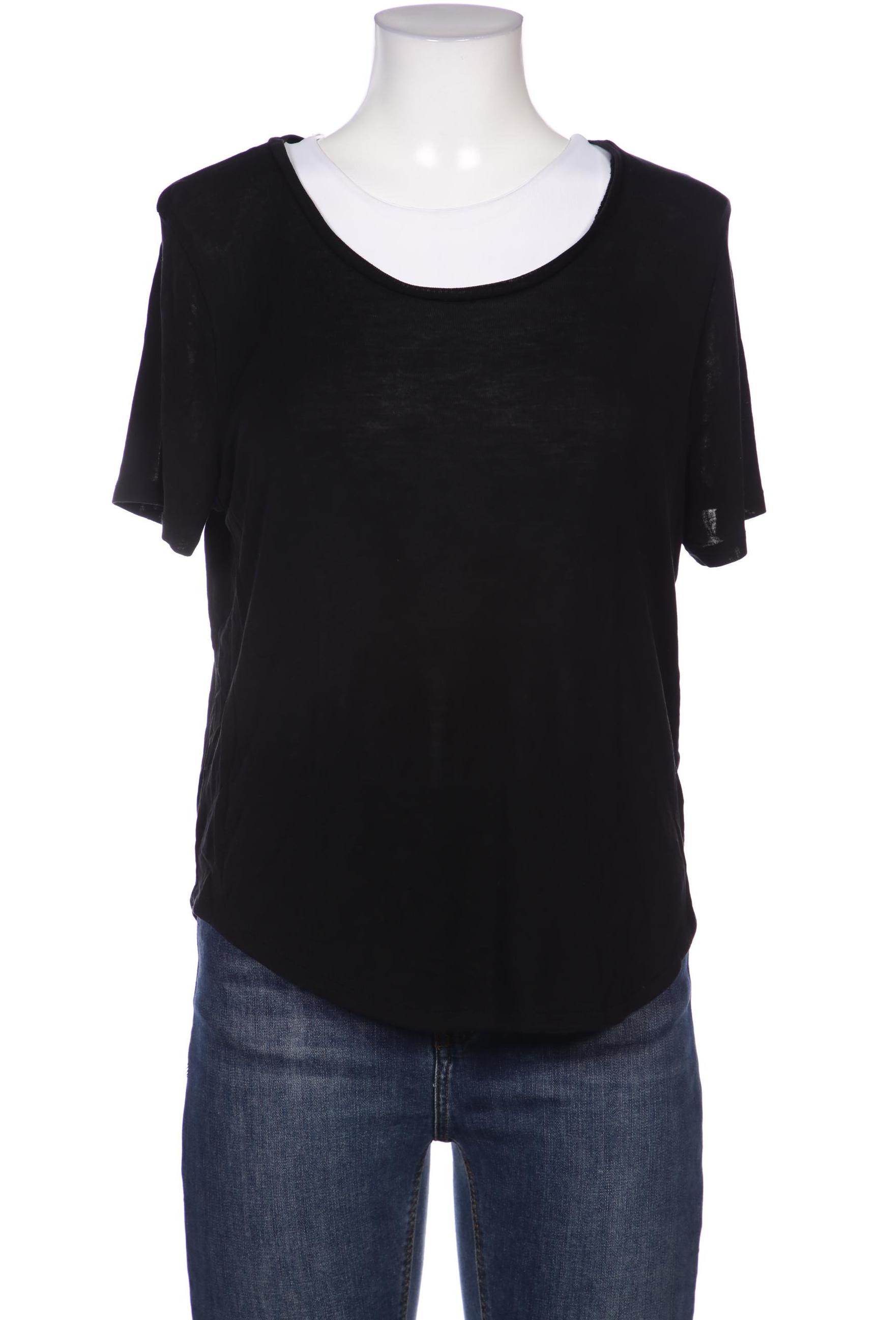 COS Damen T-Shirt, schwarz, Gr. 38 von COS