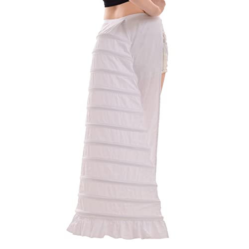 COSDREAMER Damen Viktorianischer Krinoline Petticoat Cosplay Kleid Bustle White von COSDREAMER
