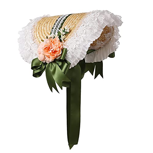 Sonnenhüte für Mädchen und Damen, Lolitahüte, Strohhüte Blumenhut von COSDREAMER