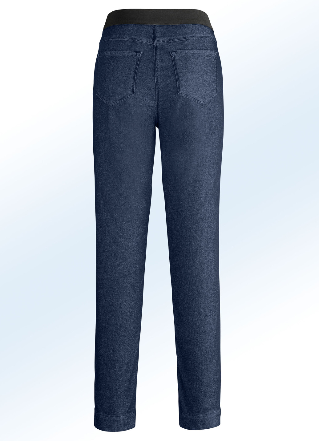 Superbequeme Power-Stretch-Jeans mit spezieller Bundverarbeitung, Dunkelblau, Größe 38 von COSMA