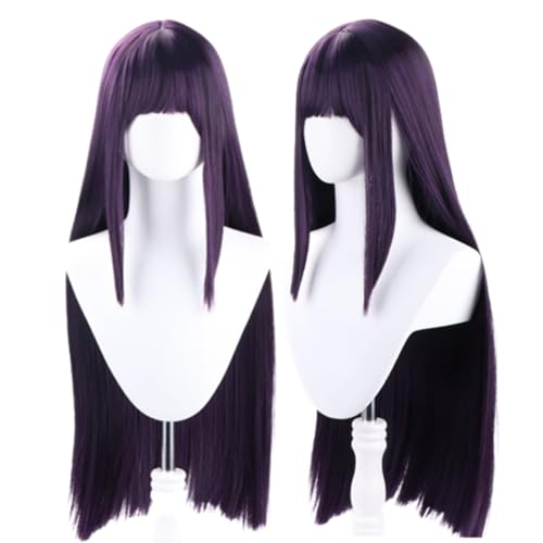 COSPLAZA 80cm Lange Gerade Tief Lila Kuroyuki hime Hyuga Hinata Cosplay Kostüm Perücke von COSPLAZA