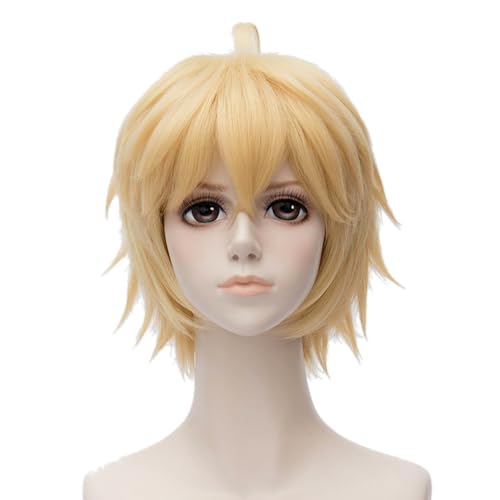 COSPLAZA Perücke Cosplay Wig Seraph of the End Mikaela Hyakuya kurz Blond Blonde Anime Haar von COSPLAZA