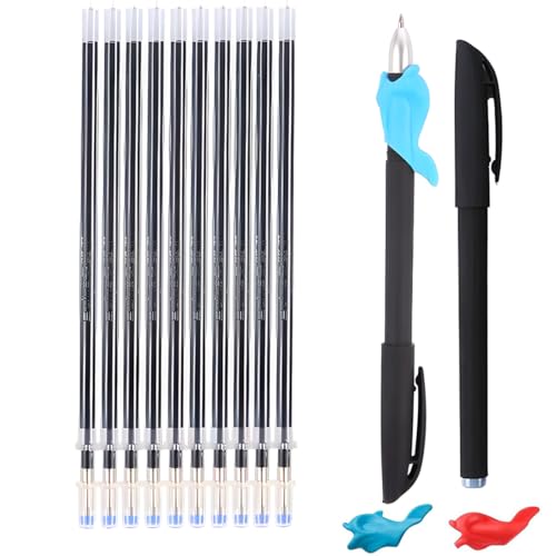 COYUN 10 Nachfüllpackungen, mit 2 magischen Stiften, 2 Stück Steckdosenkorrektur, für Buch, Kalligraphie, Kinder, wiederverwendbar COYUN 10 Nachfüllpackungen, mit 2 magischen Stiften, 2 Stück Steckdosenkorrektur, für Buch, Kalligraphie, Kinder, wiederverwendbar von COYUN