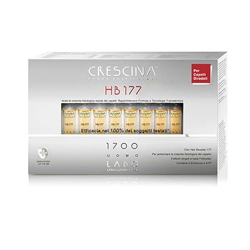 Crescina Transdermic Follicular Islands HB 177 Hair Booster Treatment for Hair Regrowth 1700 Men 40 Fläschchen von CRESCINA