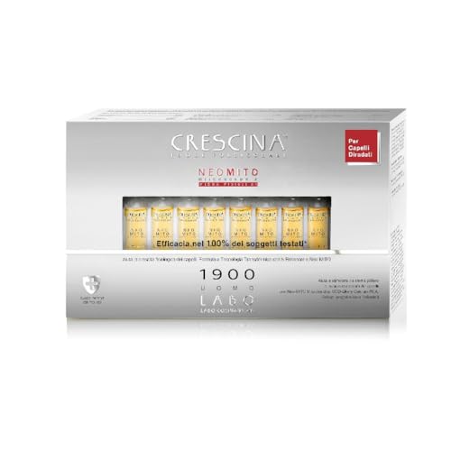 Crescina Transdermic NEO MITO Follikuläre Inseln Behandlung für Haarwachstum 1900 Herren 40 Ampullen von CRESCINA