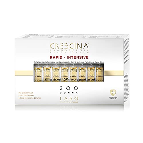 LABO Crescina Transdermic RAPID-INTENSIVE Haarwachstumsbehandlung 200 Damen 20 Ampullen von CRESCINA