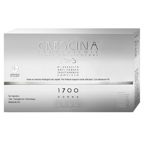 Labo Crescina, Transfermic MPS Insel, komplette Behandlung für Wachstum und Anti-Haarausfall, 1700 Pflege für Damen, 20 + 20 Ampullen von CRESCINA