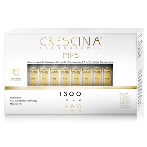 Labo Crescina Transfermic MPS RI-CRESCITA 1300 Anti-Haarausfall für Herren, 20 Ampullen von CRESCINA